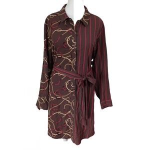 CATO SHIRT STYLE DRESS WITH TIE BELT 18/20W